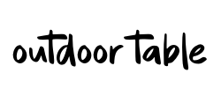outdoor table - logo